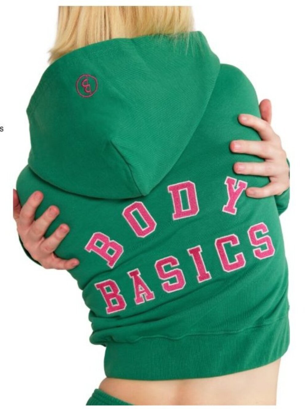 Body by Raven Tracy Basics Cropped Hoodie L University French Terry 100% Cotton